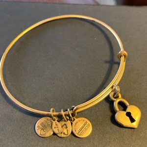 Alex and Ani Gold Locket Bracelet